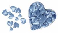 Заготовки из сатиновой ткани Rayher "Объемное сердце" (цвет: голубой), 13 мм и 30 мм, 100 штук, арт. 8694108