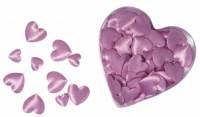 Заготовки из сатиновой ткани Rayher "Объемное сердце" (цвет: лиловый), 13 мм и 30 мм, 100 штук, арт. 8694135
