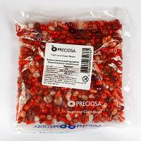 Набор нескольких видов бусин "Pearl", 250 грамм, цвет: №065 красный