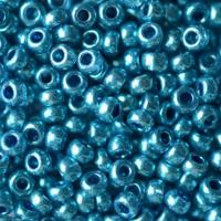 Бисер "Preciosa", круглый 6, 10/0, 500 грамм, цвет: 18336 (Ф652) синий/металлик
