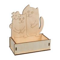 Заготовка для декорирования Mr. Carving "Коробка. Коты", арт. ВД-316