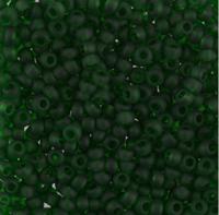 Бисер круглый 3 10/0 "Gamma", C635mat темно-зелёный матовый (50120)