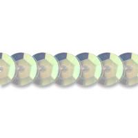 Пайетки на нити "Gamma", цвет: прозрачный перламутр, 6 мм, 1 м, арт. FOT
