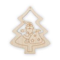 Заготовка для декорирования Mr. Carving "Подвеска зимняя. Дед Мороз в ёлке", арт. ВД-432