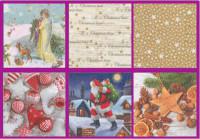 Набор бумажных салфеток для декупажа Love2art "Ночь перед Рождеством", 33x33 см, арт. 0517-16