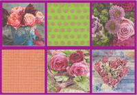 Набор бумажных салфеток для декупажа Love2art "Розовый букет", 33x33 см, арт. 0517-03
