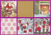 Набор бумажных салфеток для декупажа Love2art "Рождественское утро", 33x33 см, арт. 0517-05