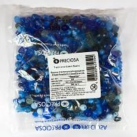 Бусины стеклянные для рукоделия Preciosa "Seaside", 250 грамм (цвет №011 синий-голубой)