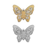 Филигранные элементы, бабочка "Zlatka", цвет: золото, 31х27 мм, арт. FDP-007