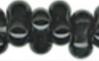 Бисер Farfalle "Preciosa", 3,2x6,5 мм, 50 грамм, цвет: 23980 черный, арт. 321-90001