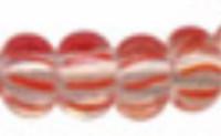 Бисер "Preciosa", полосатый, 50 грамм, 10/0, цвет: 00891 прозрачный/оранжевый, арт. 311-19001
