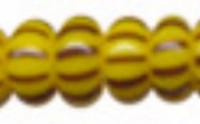 Бисер "Preciosa", полосатый, 50 грамм, 08/0, цвет: 83501 желтый/черный, арт. 311-19001