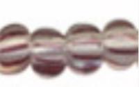 Бисер "Preciosa", полосатый, 50 грамм, 08/0, цвет: 00491 прозрачный/коричневый, арт. 311-19001