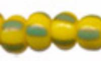 Бисер "Preciosa", полосатый, 50 грамм, 08/0, цвет: 83520 желтый/зеленый, арт. 311-19001