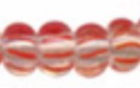 Бисер "Preciosa", полосатый, 50 грамм, 06/0, цвет: 00891 прозрачный/оранжевый, арт. 311-19001