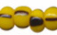 Бисер "Preciosa", полосатый, 50 грамм, 08/0, цвет: 83490 желтый/черный, арт. 311-19001
