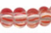 Бисер "Preciosa", полосатый, 50 грамм, 08/0, цвет: 00891 прозрачный/оранжевый, арт. 311-19001