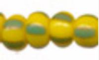 Бисер "Preciosa", полосатый, 50 грамм, 10/0, цвет: 83520 желтый/зеленый, арт. 311-19001
