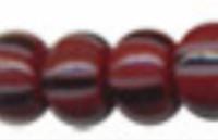 Бисер "Preciosa", полосатый, 50 грамм, 08/0, цвет: 93050 бордовый/черный/серый, арт. 311-19001