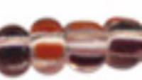 Бисер "Preciosa", полосатый, 50 грамм, 08/0, цвет: 00980 прозрачный/оранжевый/черный, арт. 311-19001