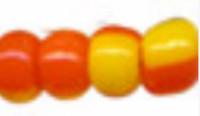 Бисер "Preciosa", полосатый, 50 грамм, цвет: 83780 желтый/оранжевый, арт. 311-19001