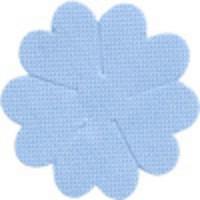 Украшения текстильные "Gamma" (50 штук), цвет: голубой, арт. FVL-05, диаметр 2,5 см