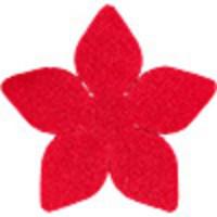 Украшения текстильные "Gamma" (50 штук), цвет: красный, арт. FVL-01, диаметр 3 см
