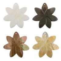 Бусины из ракушек в форме цветка "Zlatka", цвет: белый, 50 мм, арт. PBS-04