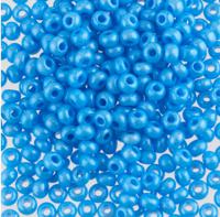 Бисер "Preciosa", круглый 4, 10/0, 500 грамм, цвет: 16336 (Ф403) голубой