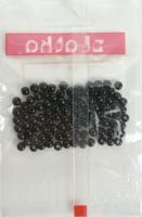 Бусины пластиковые "Zlatka", цвет: чёрный, диаметр: 4 мм, арт. PB