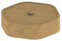 Деревянная шкатулка, многогранная, 149х161х40 мм