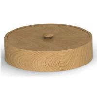 Деревянная шкатулка, круглая, 145 мм