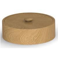 Деревянная шкатулка, круглая, 115 мм