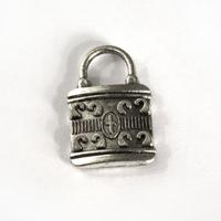 Подвеска металлическая "Замок", цвет: серебро состаренное, 21x12 мм, 5 штук, арт. H1427