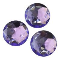 Стразы пришивные круглые, 3 штуки, 25 мм, цвет: 24 фиолетовый (арт. 7701648)