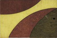 Декоративная деревянная подвеска "Прямоугольник", 61x44 мм, цвет: 2172-04, арт. 7701015