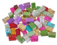 Бусины пластиковые "Цветные Камешки", 54 штуки, 11x6 мм, цвет: микс (арт. 2298)