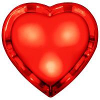 Светильник-ночник "Сердце", красный