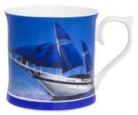 Кружка "Яхта с синими парусами", 12,5x9,5x9 см, 380 мл