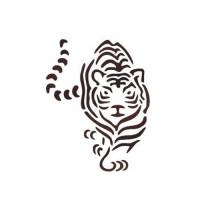 Трафарет на клейкой основе, 23 грозный тигр, арт. OTR