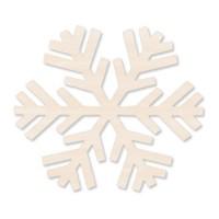 Деревянная заготовка "Снежинка №9", 5 штук, 10x10 см, арт. L-117 (количество товаров в комплекте: 5)