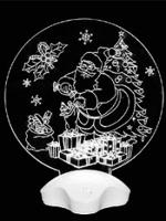 Светильник акриловый "Дед Мороз и подарки"