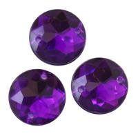Стразы пришивные Астра (круглые), цвет: 22 тёмный пурпур, 8 штук, арт. 7701646