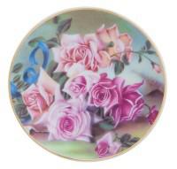Тарелка декоративная "Розы", 10x10x2 см