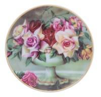 Тарелка декоративная "Букет из роз", 10x10x2 см
