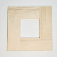 Заготовка для творчества "Рамка деревянная. Квадрат", 19,5х19,5 см