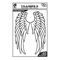 Термотрансферный мотив "Крылья ангела 1", цвет: чёрный, арт. KS-TRN-WINGS01