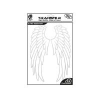Термотрансферный мотив "Крылья ангела", цвет: серебро, арт. KS-TRA-WINGS01