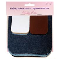 Набор джинсовых термозаплаток "Hobby&Pro", 5 упаковок, арт. 810282 (количество товаров в комплекте: 5)