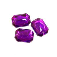 Стразы пришивные Астра (прямоугольные), цвет: 22 тёмный пурпур, 6 штук, арт. 7701653